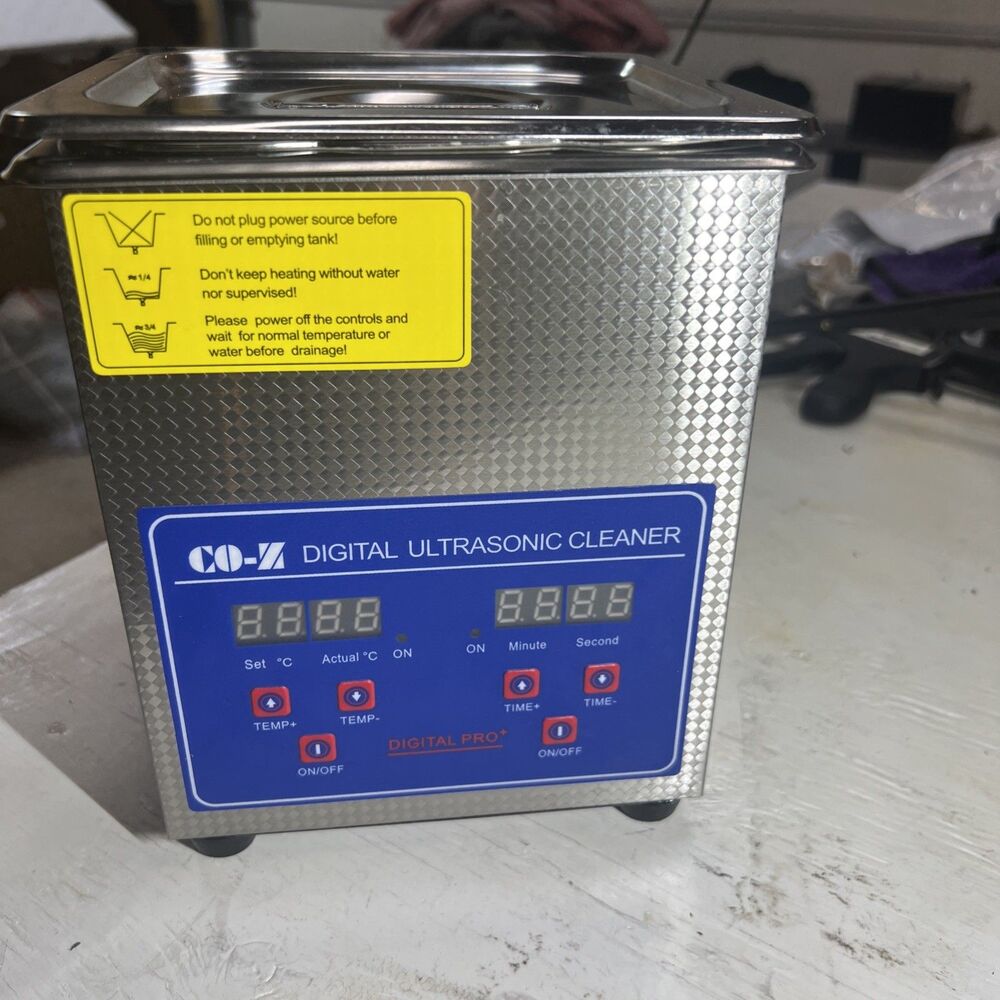VEVOR CO-Z Digital Ultrasonic Cleaner Laboratory Ultrasonic Heated Water Bath 2L